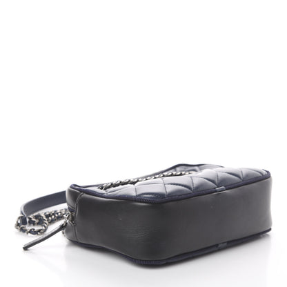 Chanel Calfskin Quilted Small Ballerine Camera Case Dark Blue 3 of 7