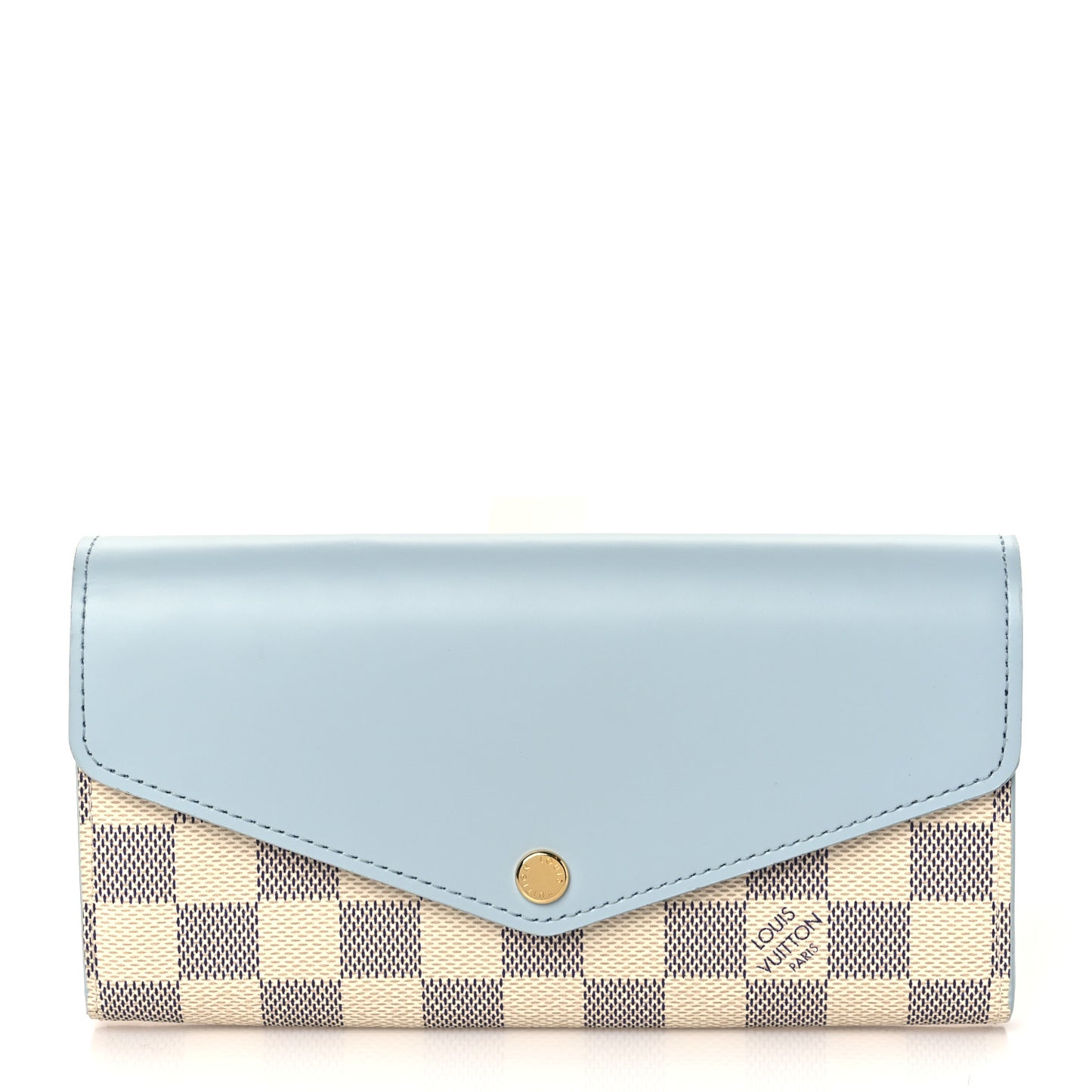 Damier Azur Sarah Wallet NM Bleu Olympe