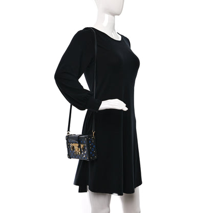 Louis Vuitton Monogram Petite Malle Blue Black 2 of 8