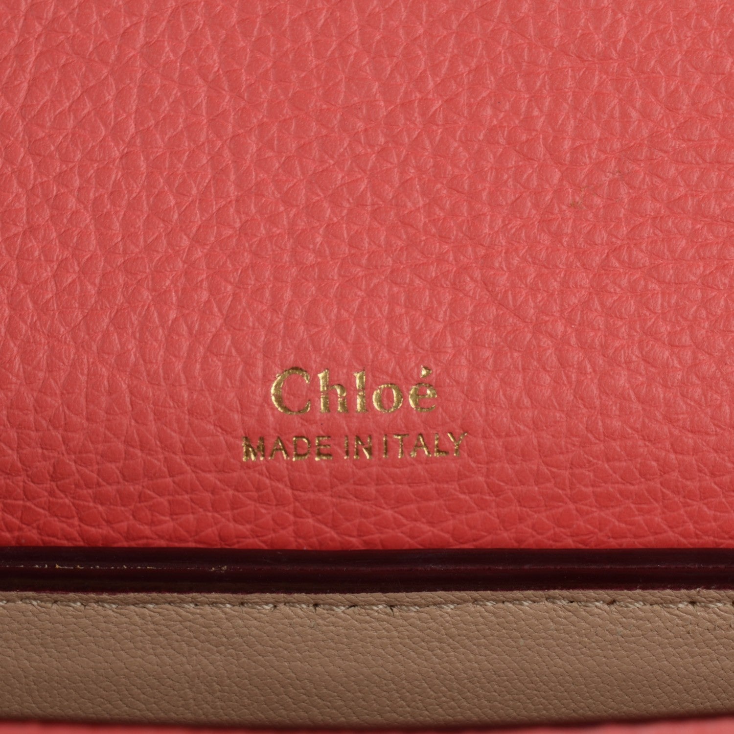 Chloe Calfskin Medium Clare Shoulder Bag Star Red 5 of 7
