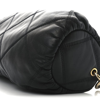 Chanel Lambskin Quilted  Bowling Bag Black 10 of 10