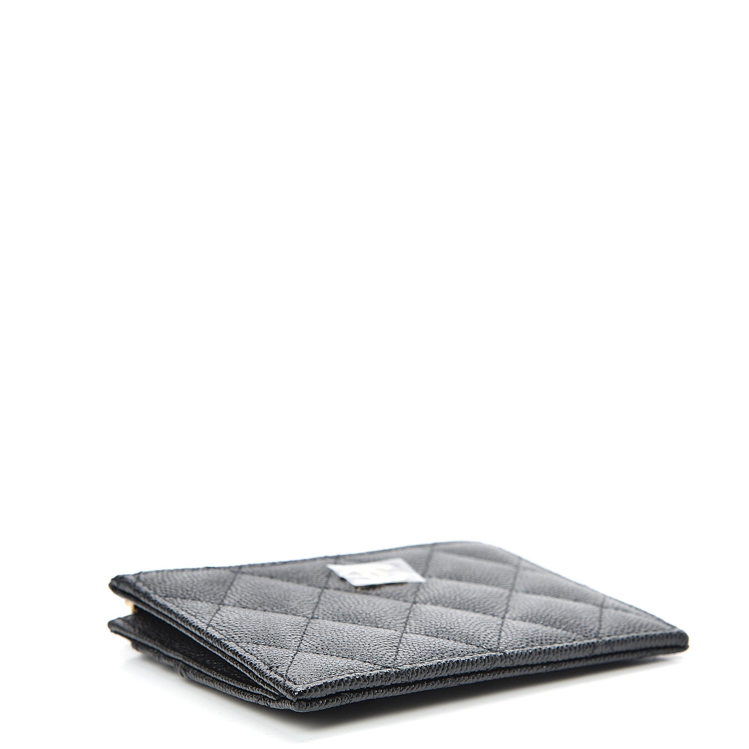Chanel Caviar Quilted CC Zip Card Holder Black 3 of 7