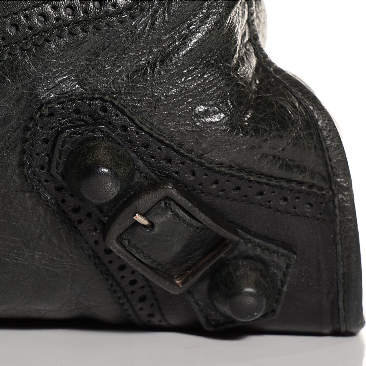 Balenciaga Agneau Giant Brogues Hardware City Black 11 of 13