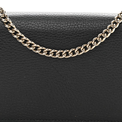 Gucci Dollar Calfskin Medium Betty Chain Wallet Black 8 of 12