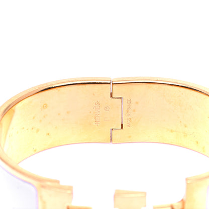 Hermes Enamel Wide Clic Clac H Bracelet PM White 5 of 6
