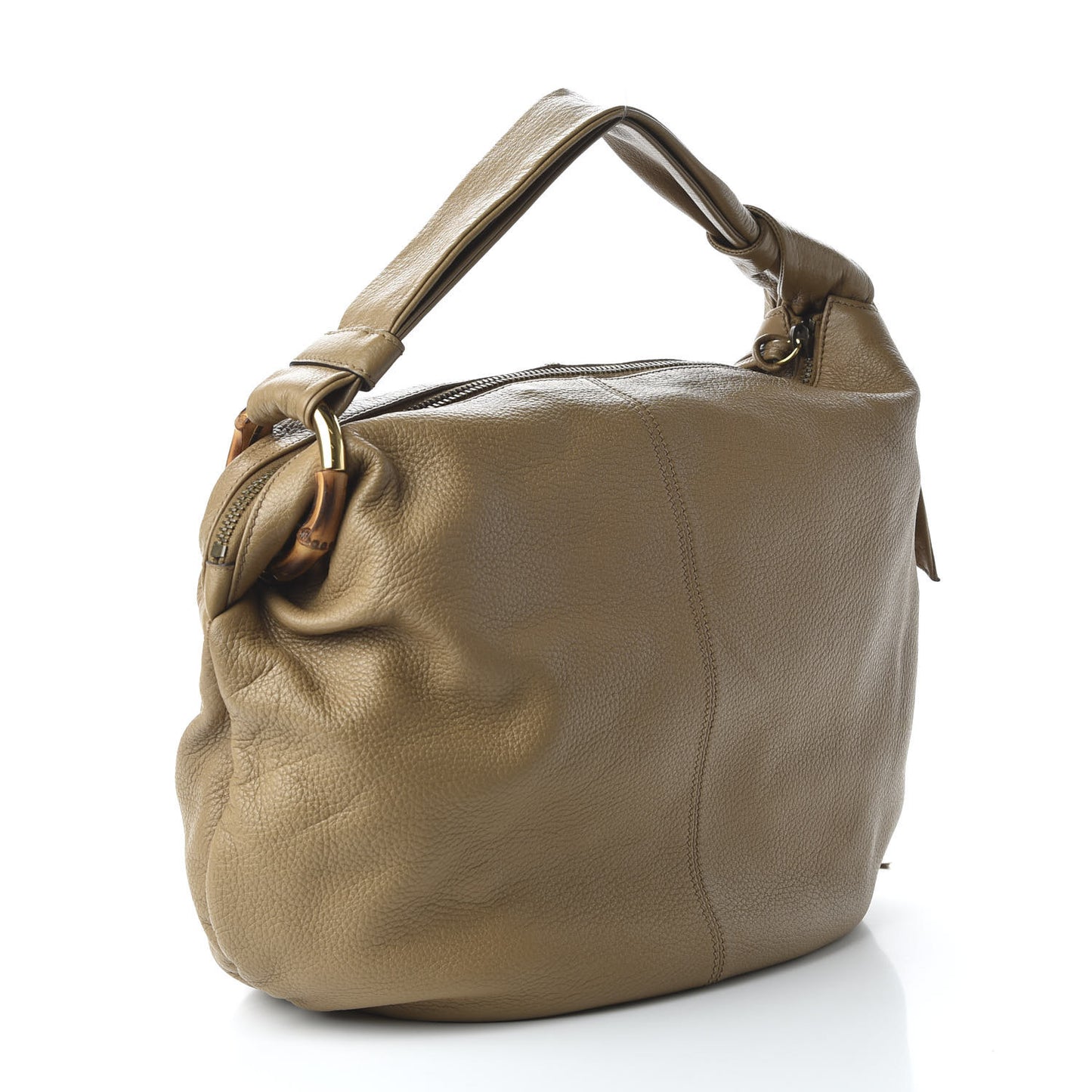 Pebbled Calfskin Medium Jungle Hobo Beige