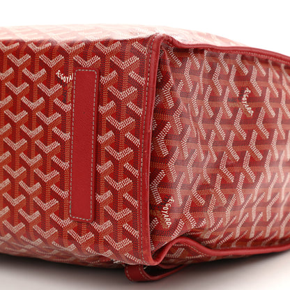 Goyard Goyardine Saint Leger Soft Briefcase Backpack Red 8 of 8
