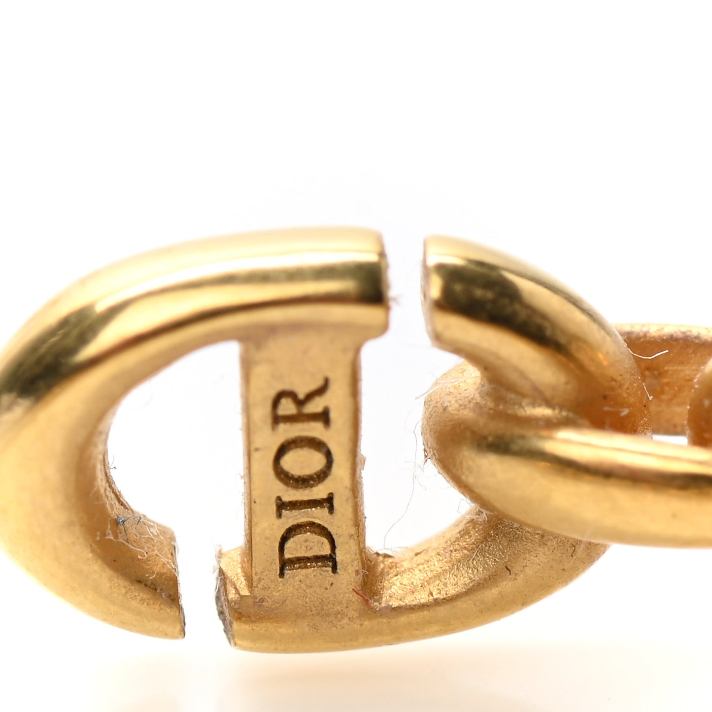 Metal Hoop Earrings Aged Gold