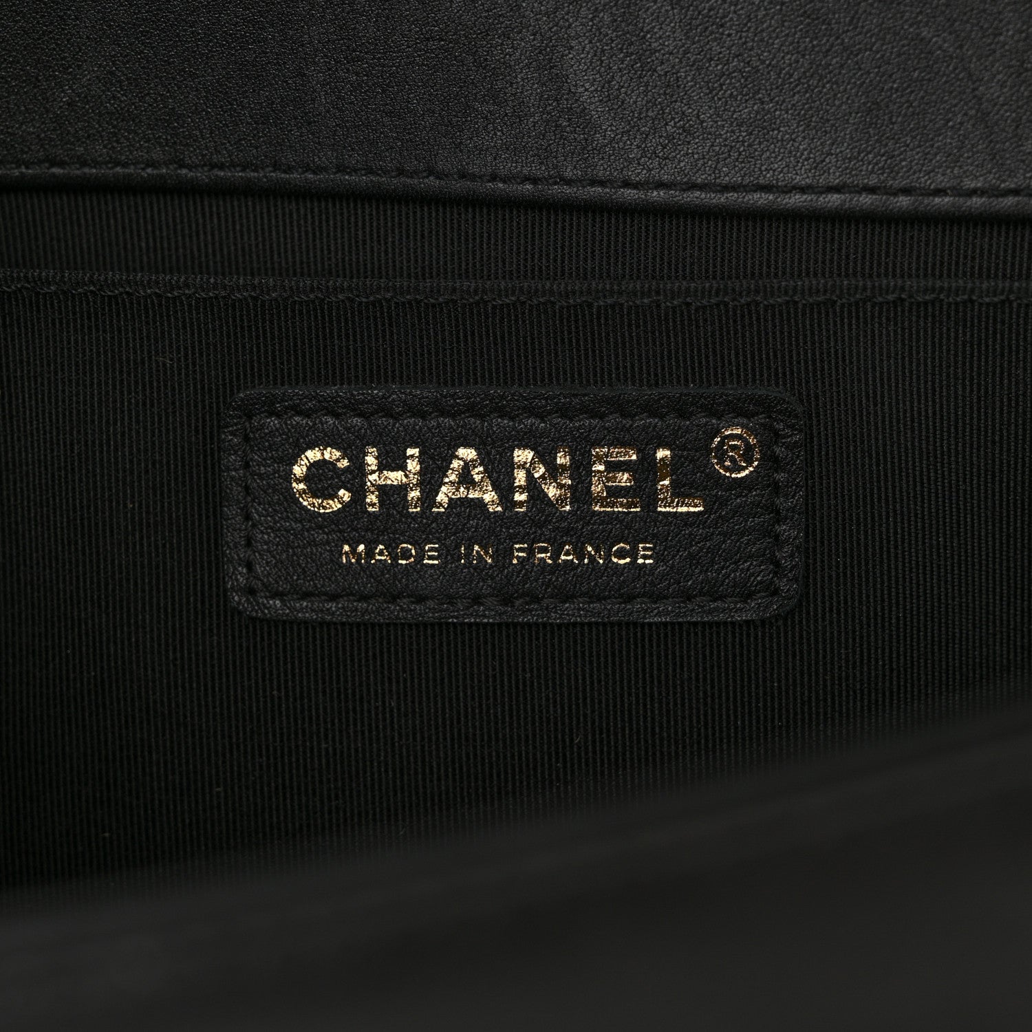 Chanel Calfskin Braided Medium Boy Flap Black 8 of 14
