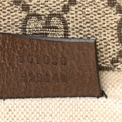 Gucci GG Supreme Monogram Web Small Neo Vintage Double Flap Messenger Bag Beige New Acero 9 of 11