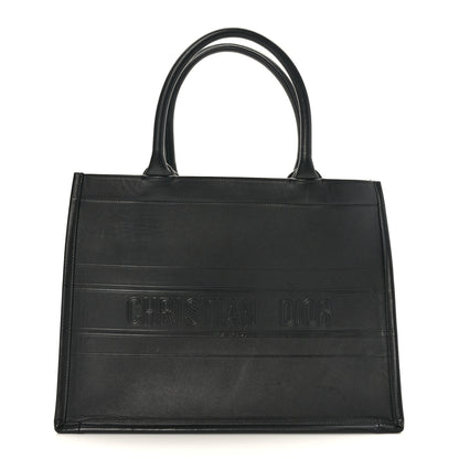 Christian Dior Calfskin Embossed Medium Book Tote Black 1 of 11