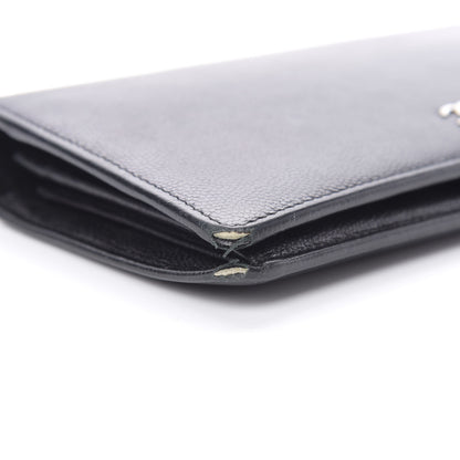 Chanel Caviar Sevruga Yen Wallet Black 9 of 12