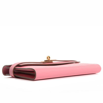 Hermes Epsom Kelly Longue Wallet Rose Confetti 5 of 11