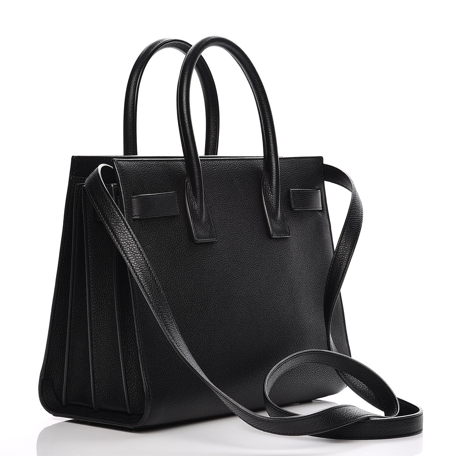 Saint Laurent Grained Calfskin Nano Sac De Jour Black 4 of 11