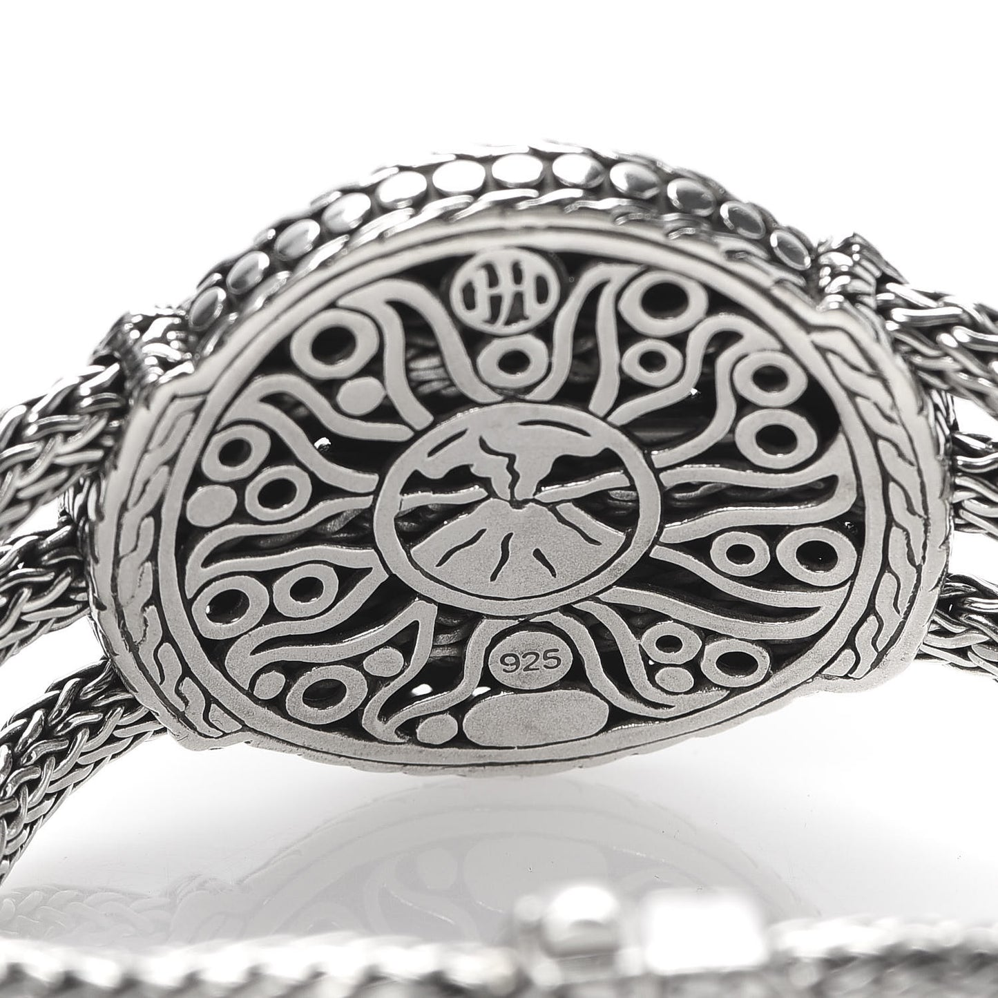 Sterling Silver Dot Nuansa Large Round Station Bracelet