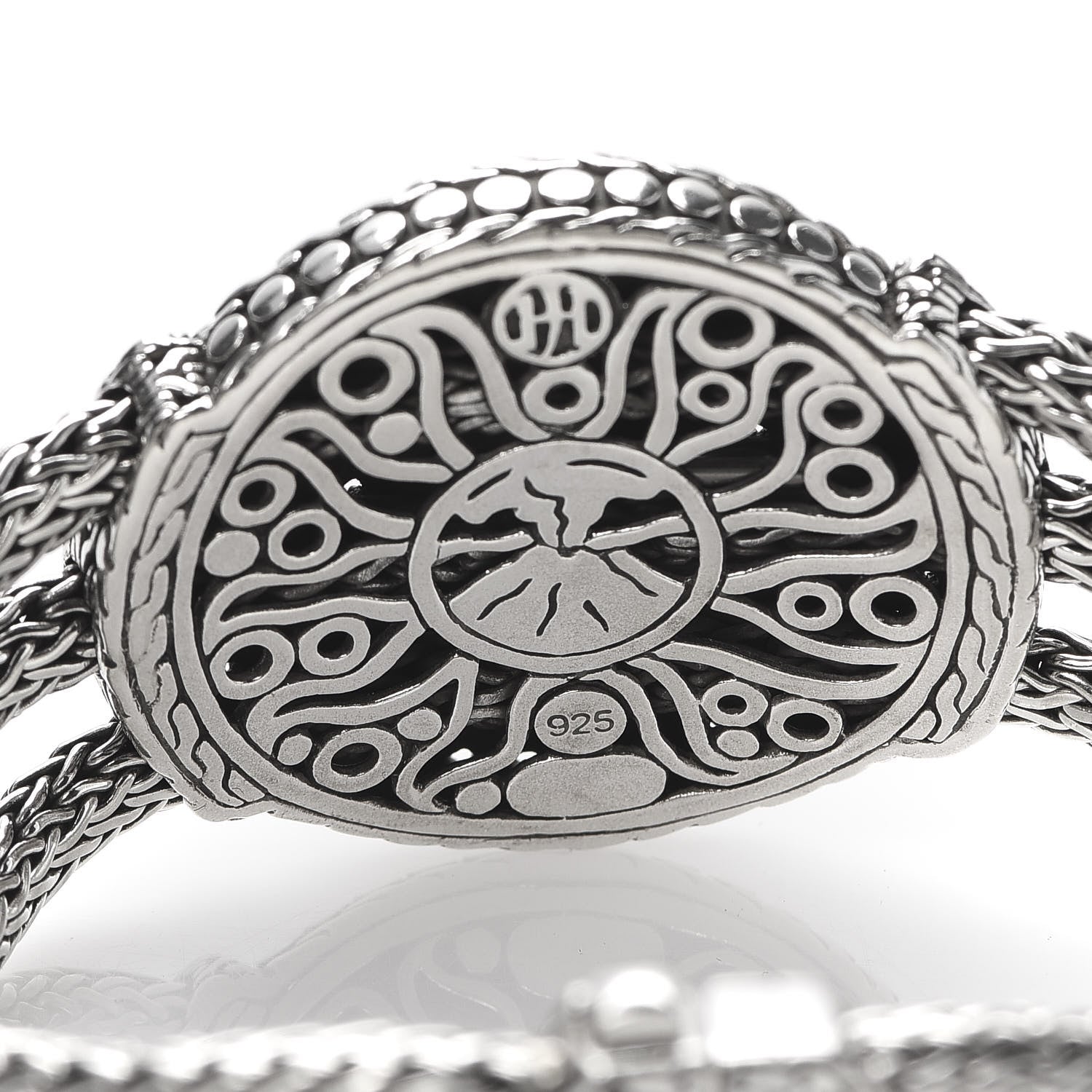 John Hardy Sterling Silver Dot Nuansa Large Round Station Bracelet 4 of 5