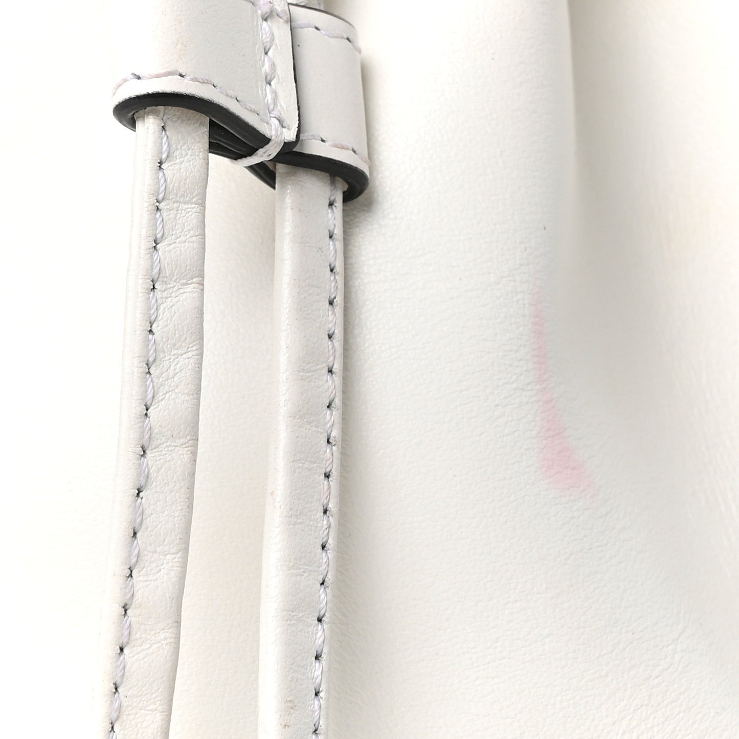 Calfskin Marie Jane Bucket White