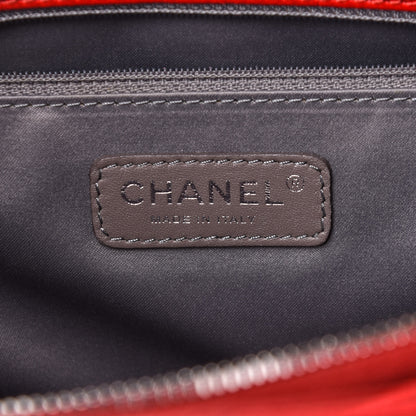 Chanel Caviar Quilted Grand Shopping Tote GST Red 6 of 10