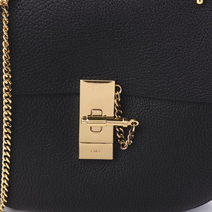 Chloe Grained Lambskin Drew Shoulder Bag Black 8 of 8