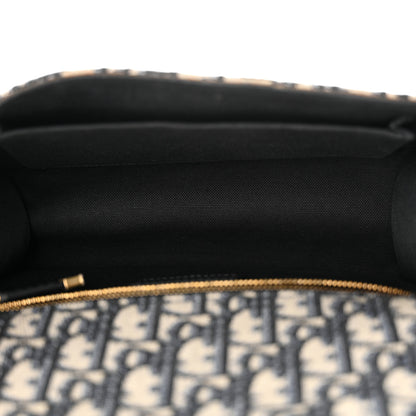 Christian Dior Oblique 30 Montaigne Chain Flap Bag Blue 5 of 13