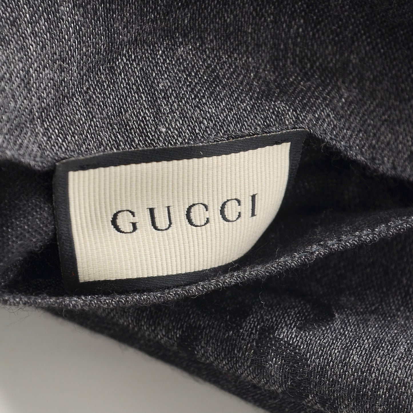 Wool Silk GG Monogram GGNat Scarf Anthracite