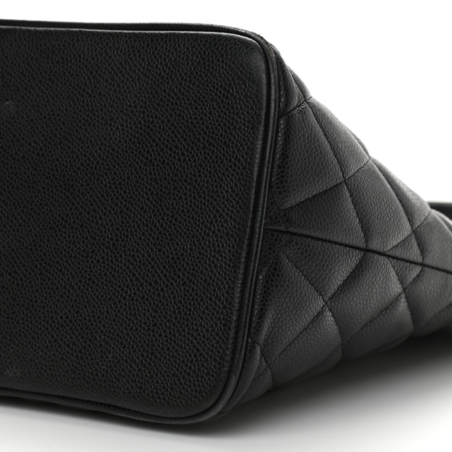 Caviar Quilted Medallion Tote Black
