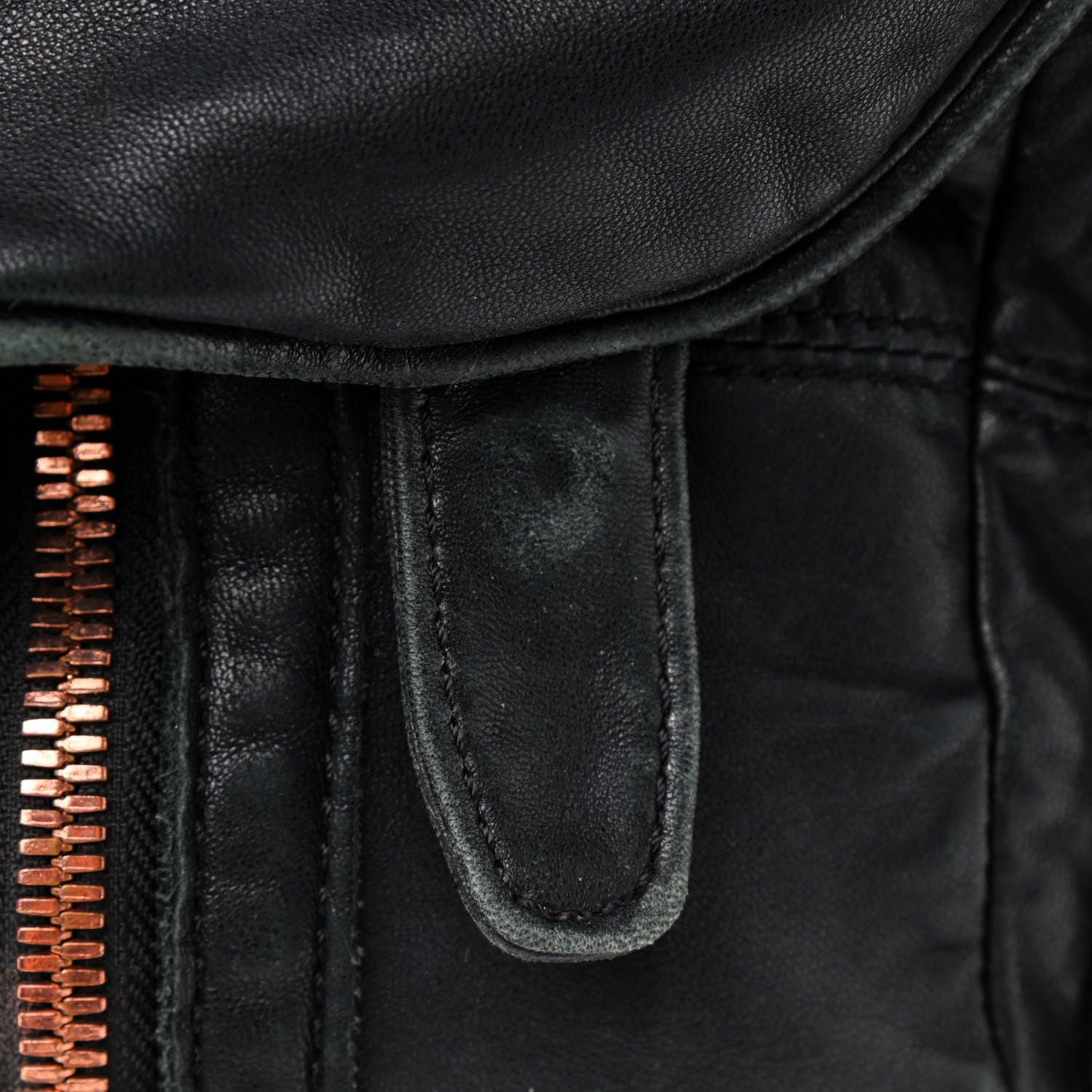 Alexander Wang Lambskin Marti Backpack Washed Black Rose Gold Hardware 10 of 10