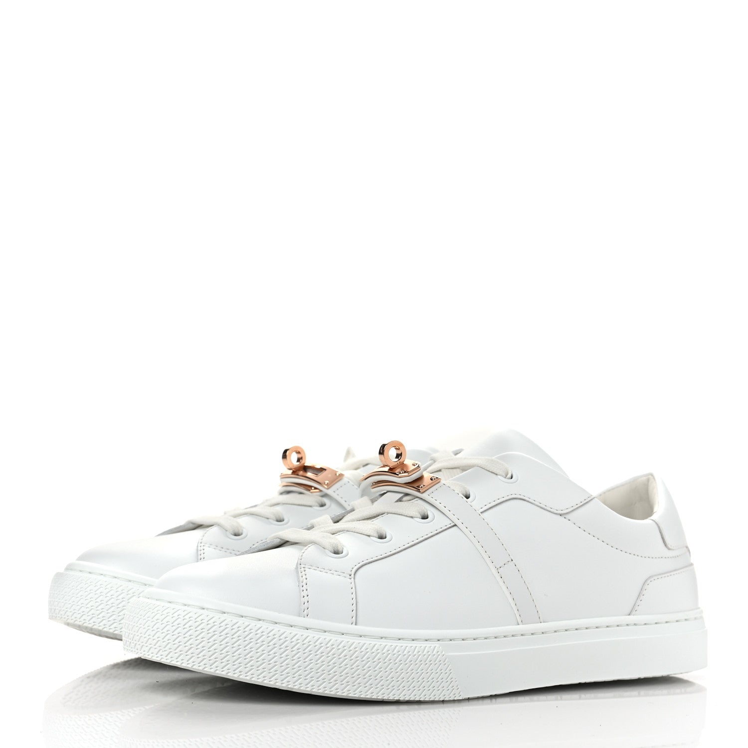 Hermes Calfskin Day Sneakers 41 White 3 of 9
