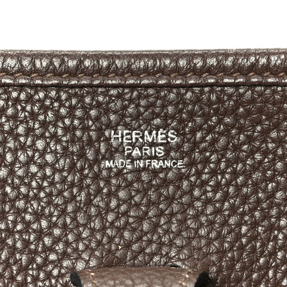 Hermes Taurillon Clemence Evelyne IlI PM Chocolate 5 of 9