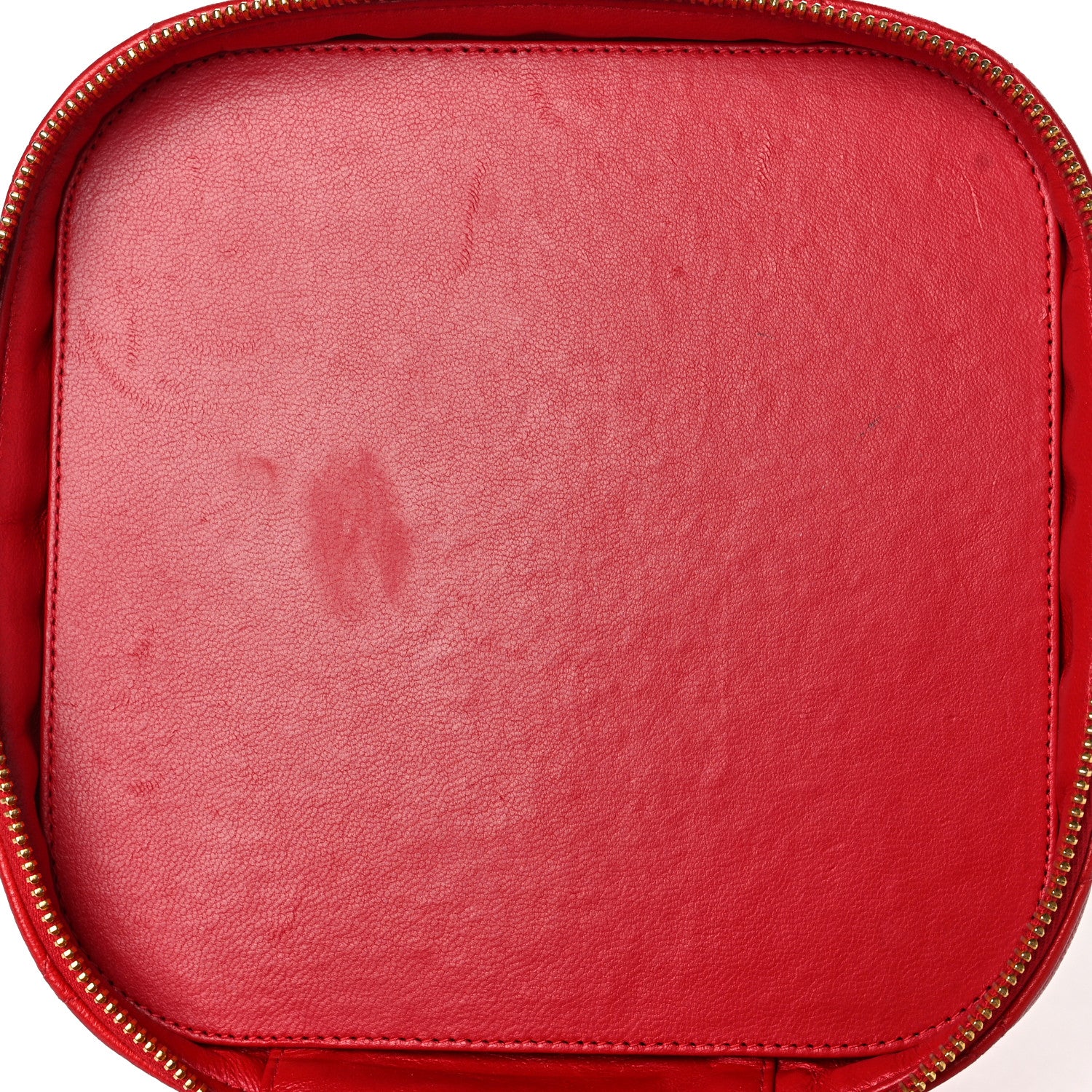 Chanel Lambskin Quilted Vanity Case Red 11 of 11