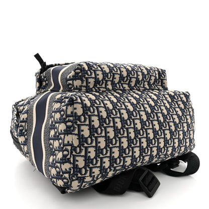 Christian Dior Oblique Diortravel Backpack Blue 4 of 12