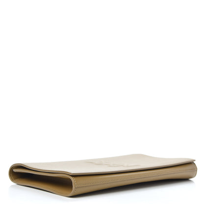 Saint Laurent Calfskin Monogram Large Belle De Jour Clutch Beige 4 of 8