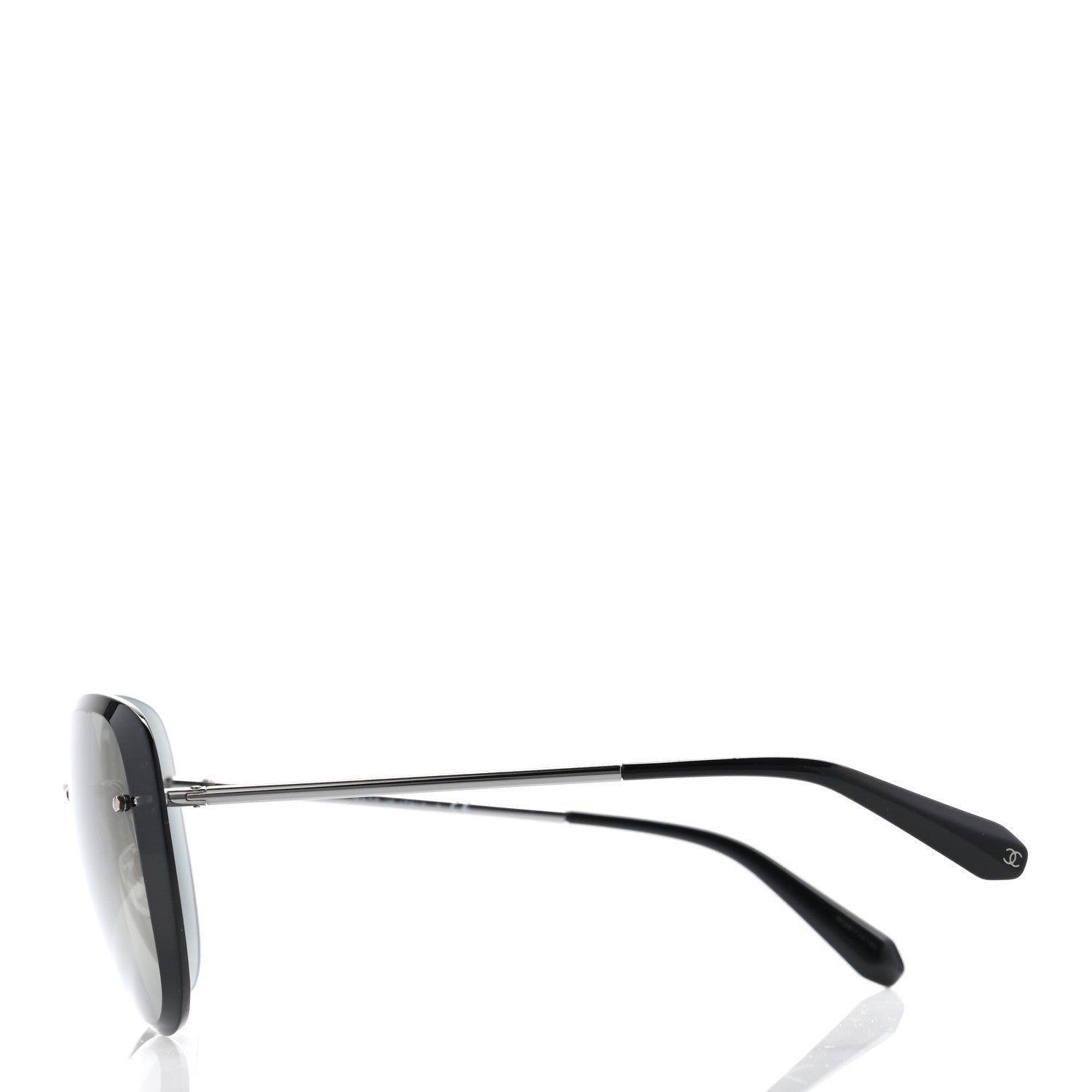 Chanel Mirrored Pilot Sunglasses 4239 Silver 3 of 10
