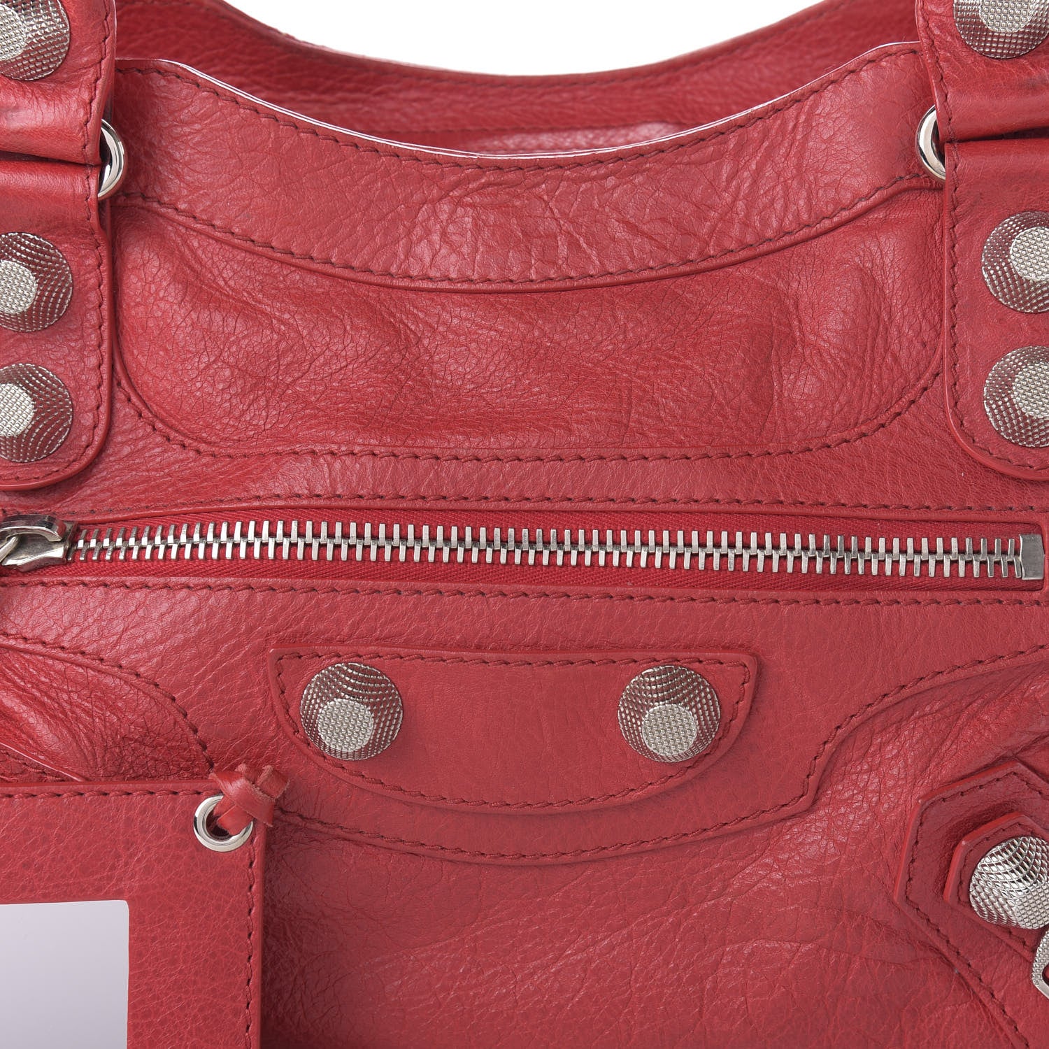 Balenciaga Agneau Giant 21 Silver Hardware City Rouge Coquelicot 10 of 10