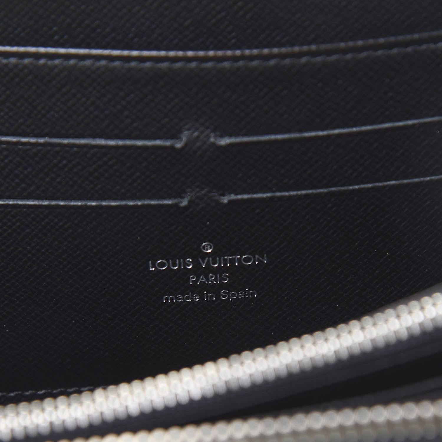 Louis Vuitton Epi Zippy Wallet Black 9 of 11