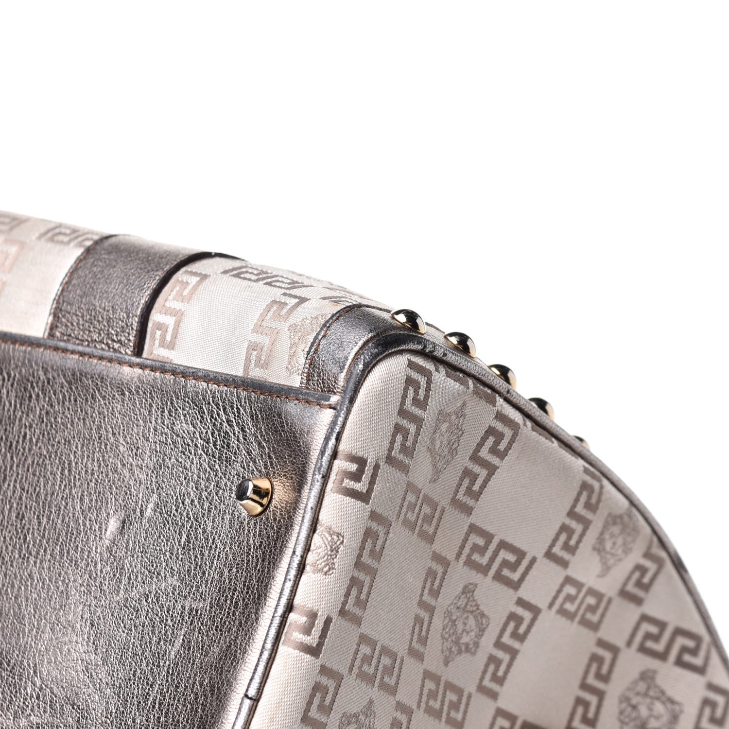 Versace Metallic Calfskin Snap Out Of It Bag Bronze 11 of 28