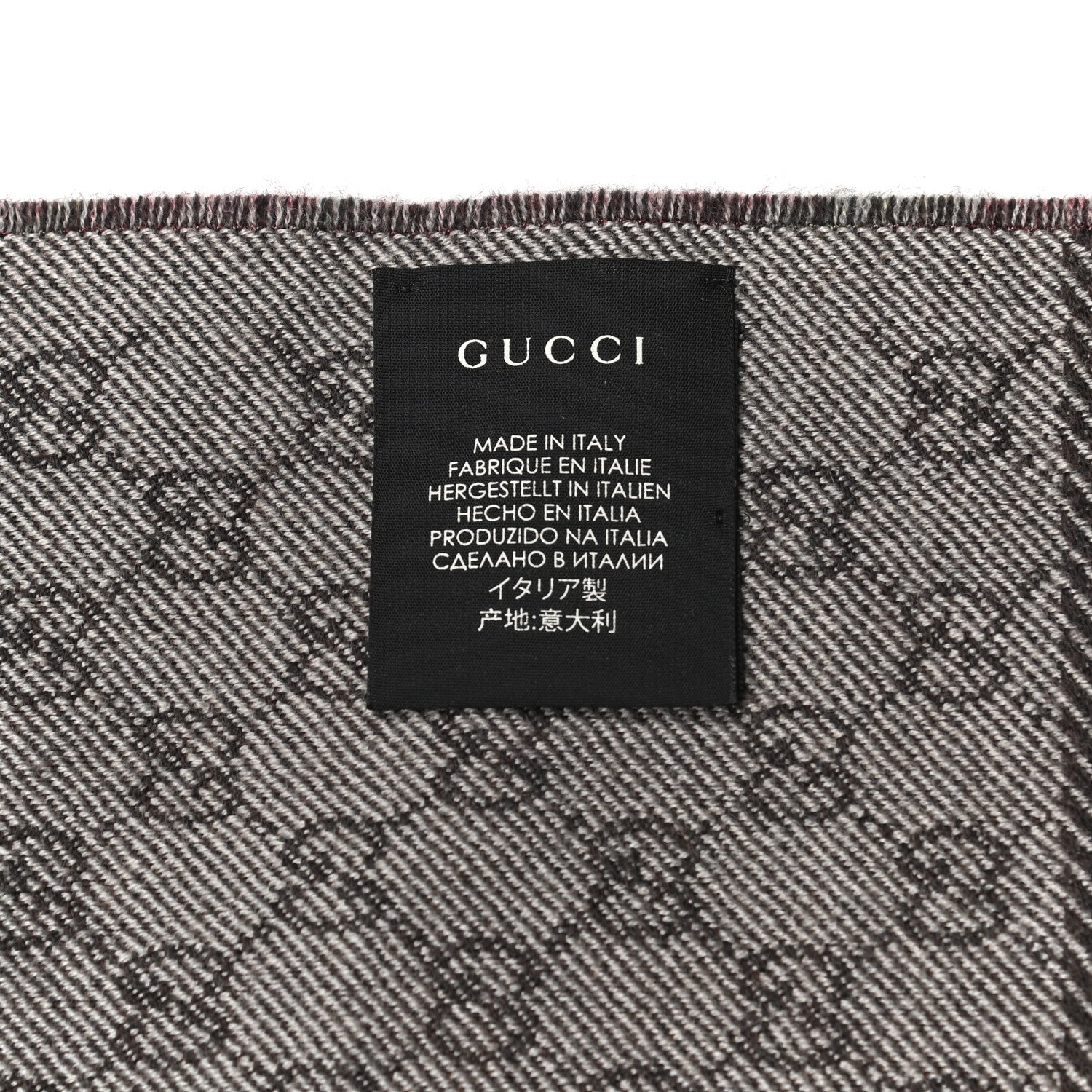 Gucci Wool GG Monogram Miniorophin Scarf Lacquer Pink 4 of 4