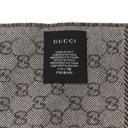 Gucci Wool GG Monogram Miniorophin Scarf Lacquer Pink 4 of 4