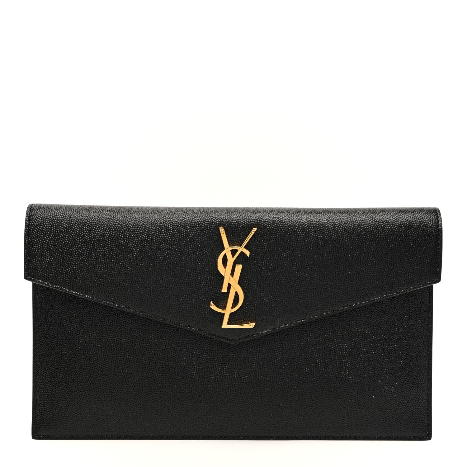 Saint Laurent Grain De Poudre Uptown Pouch Black 1 of 8