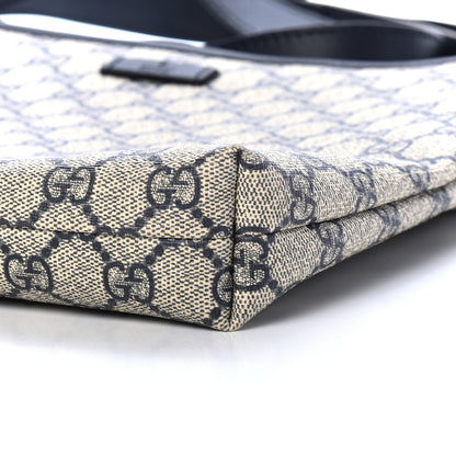 Gucci GG Plus Monogram Medium Flat Messenger Bag Navy 9 of 9