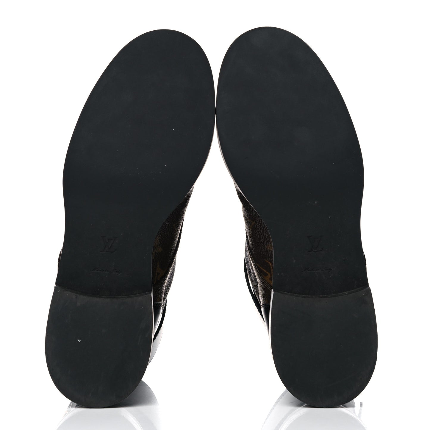 Calfskin Monogram Wonderland Flat Ranger Boots 39 Black