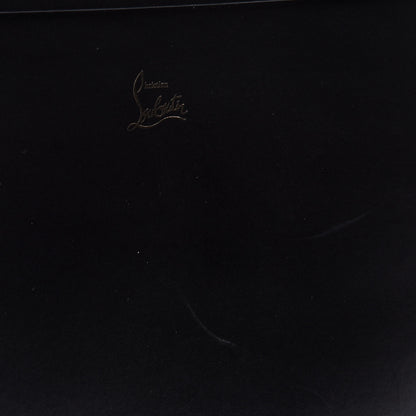 Christian Louboutin Calfskin Toile Loubiclic Peter Pouch Black 9 of 9