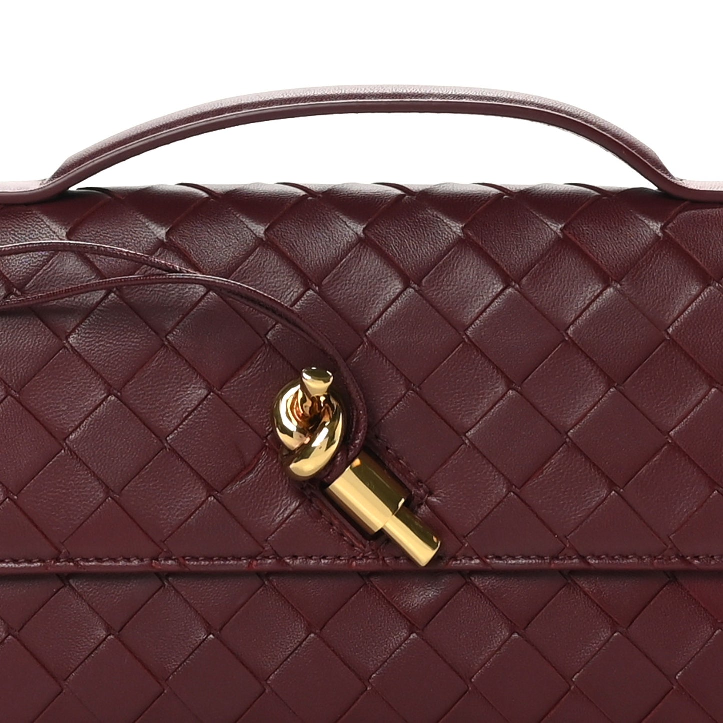 Nappa Intrecciato Long Andiamo Top Handle Clutch Barolo