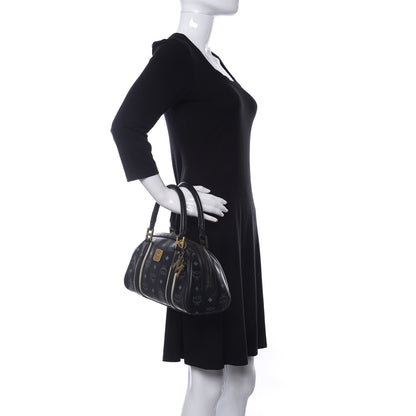 MCM Visetos Boston Bag Black 2 of 14