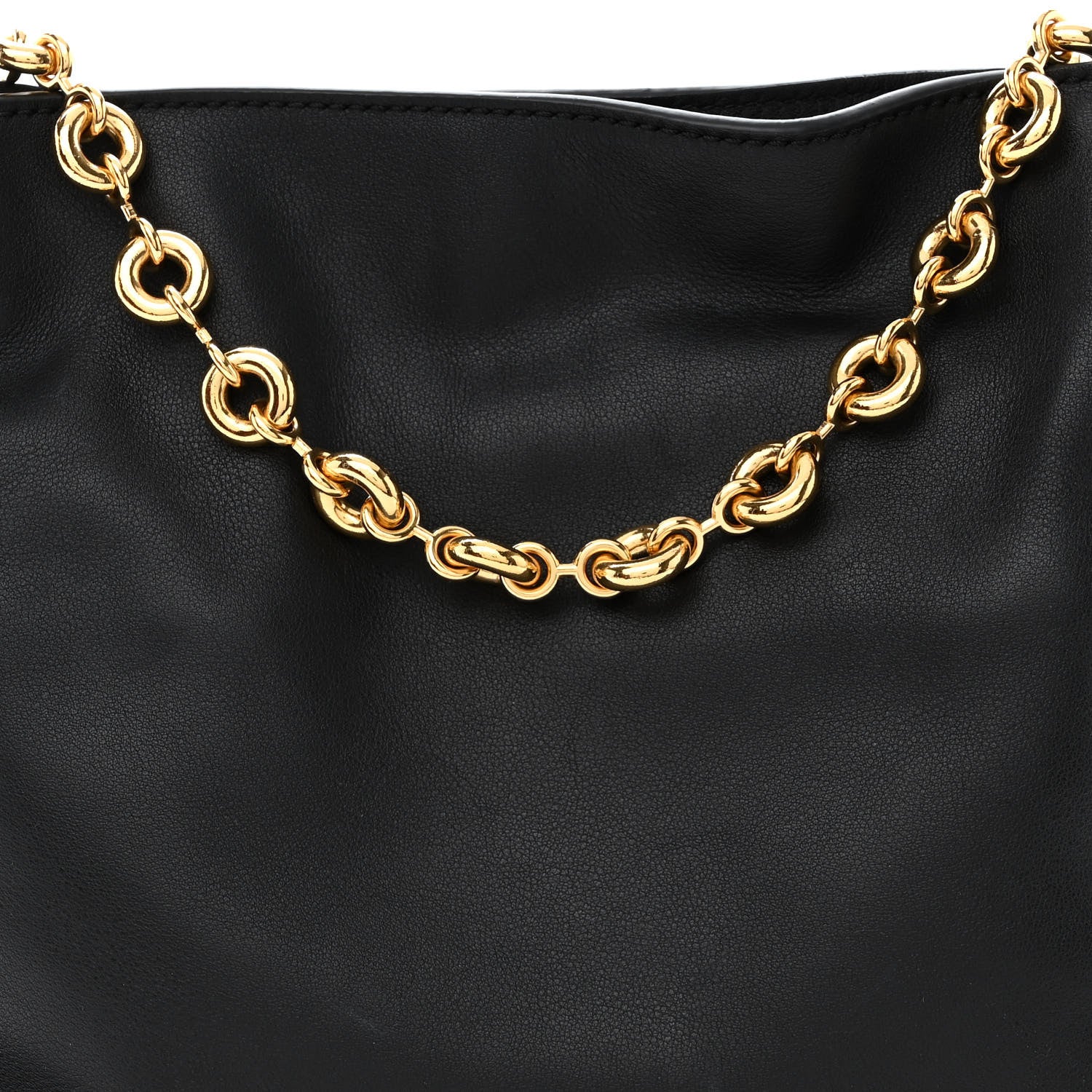 Loewe Nappa Calfskin Mini Flamenco Knot Clutch With Chain Black 8 of 10