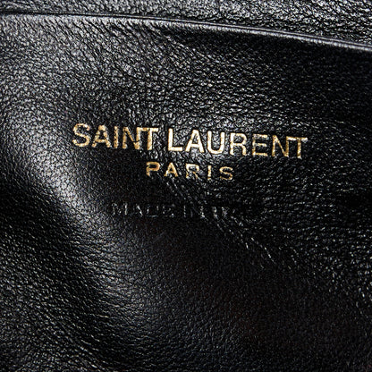 Saint Laurent Grain De Poudre Matelasse Monogram Mini Lou Camera Bag Black 6 of 10