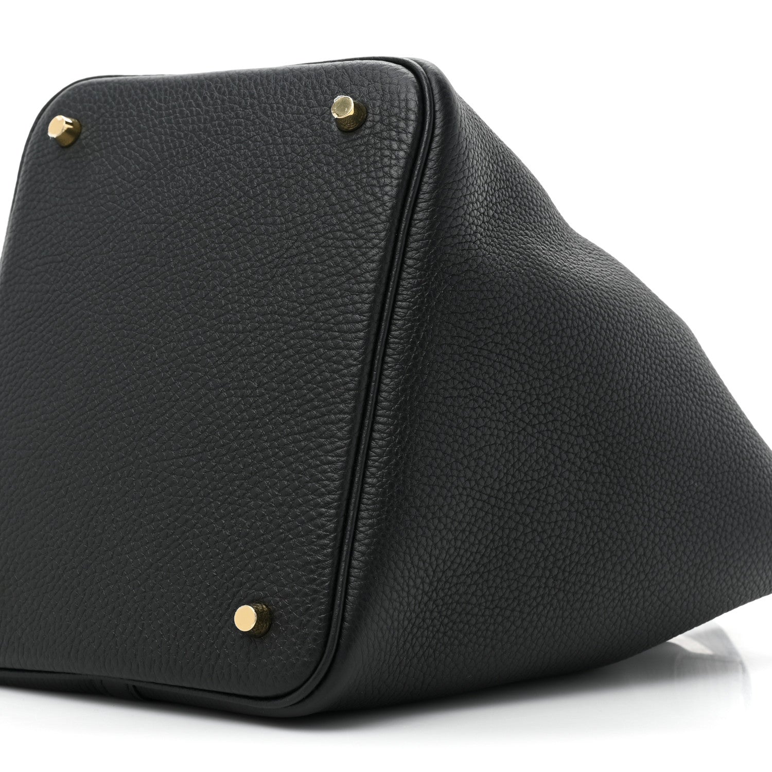 Hermes Taurillon Clemence Matte Alligator Picotin Lock Touch 22 MM Black 8 of 10