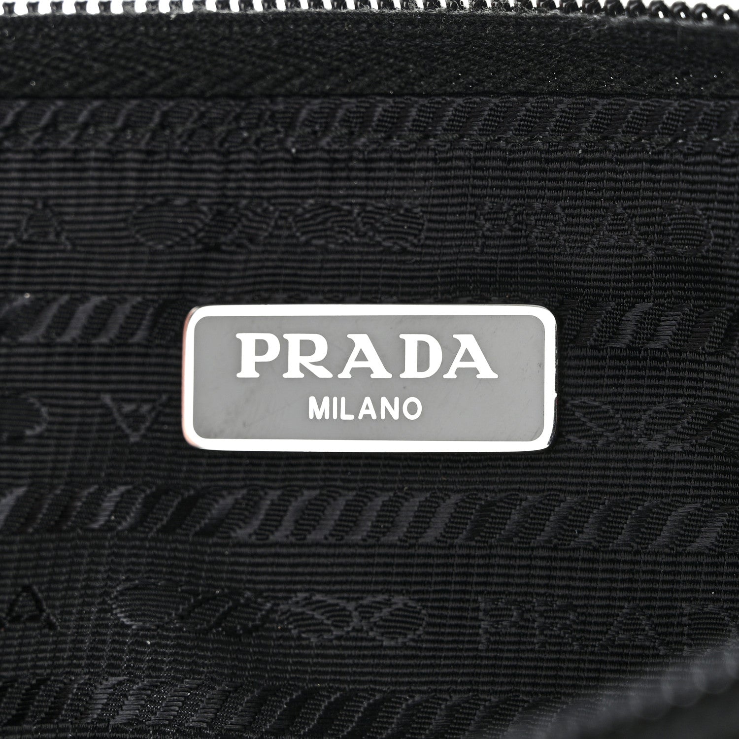 Prada Tessuto Nylon Vela Wristlet Black 6 of 8