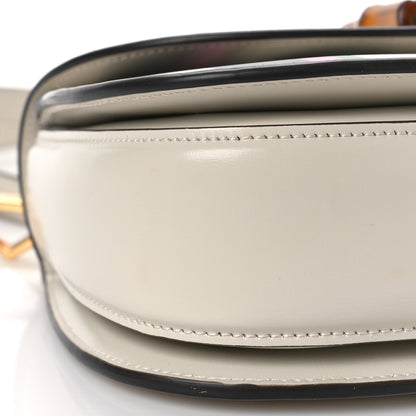 Gucci Calfskin Web Geometric Print Small Bamboo 1947 Top Handle Bag White Multi 8 of 12