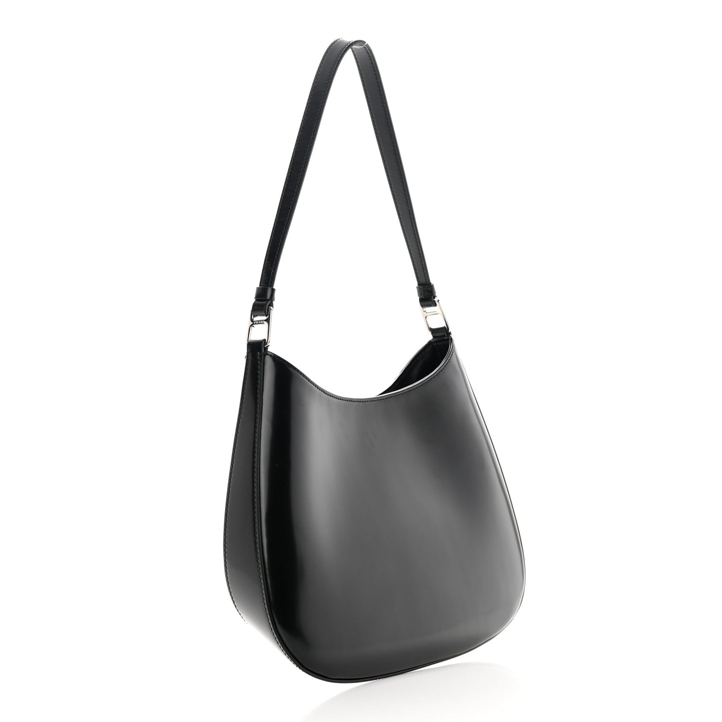 Spazzolato Cleo Shoulder Bag Black